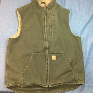 Large Tall Sherpa Lined Duck Vest
